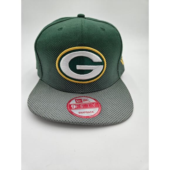 Mitchell & Ness Green Bay Packers Snapback Hat NFL Vintage Logo Cap - Picture 1 of 5